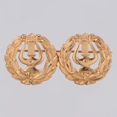 Brosch längd 16,3mm bredd 32,2mm 14K Vikt: 1 g