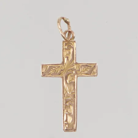 Hänge Kors 10x20mm 9K 0,4g.