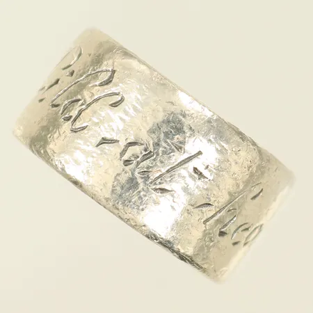 Ring Efva Attling "Wild at heart" stl 19, bredd 12mm, sliten, Silver 925/1000, 15,3g Vikt: 15,3 g