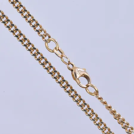 Kedja Pansar Balestra längd 57 cm, bredd 3 mm slitet lås 18K. Vikt: 20,3 g