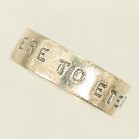 Ring Efva Attling "From here to eternity" stl 18½, bredd 6,6mm, Silver 925/1000, 7,9g Vikt: 7,9 g
