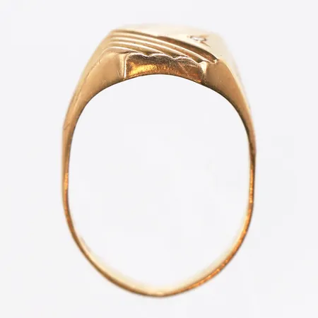 Klackring,st, defekt, 18K Vikt: 3,2 g