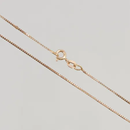 Kedja Venezia 38cm, bredd:0,8mm 18K 2,2g.