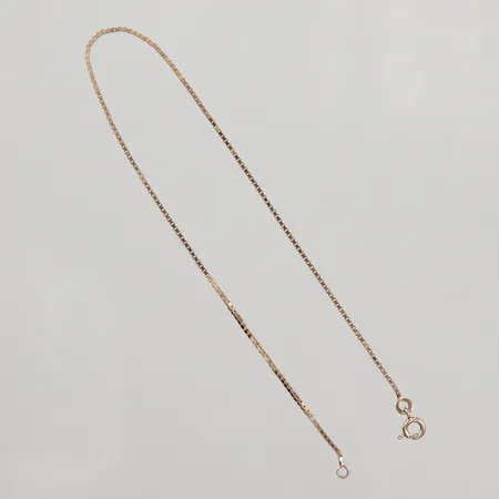 Vristlänk Venezia 25cm, bredd 2mm, förgyllt silver Vikt: 2,1 g