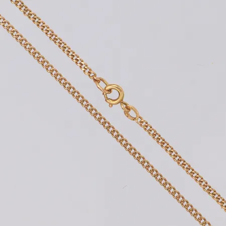 Kedja Pansar, längd 44cm, skev länk, 18K Vikt: 4,8 g