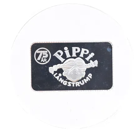 Silvertacka Pippi Långstrump, 5g, 999/1000 silver