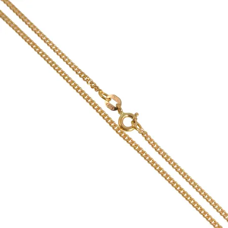 Halskedja Pansar i 18K guld, Guldfynd (GFAB), Balestra Italien, längd 42,0 cm, bredd 1,7 mm, fint skick Vikt: 4,9 g