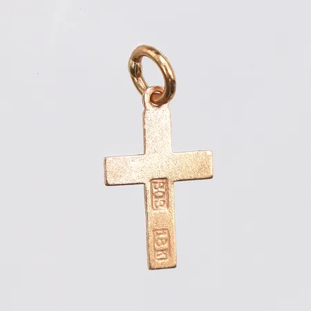 Hänge kors, längd:16mm,18K Vikt: 0,3 g