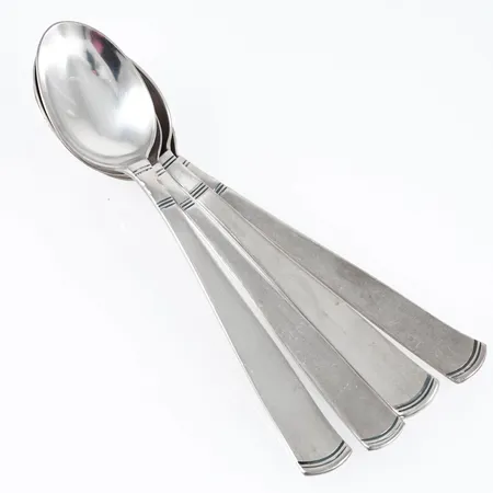 4 kaffeskedar Rosenholm 122mm silver 62,5g. 