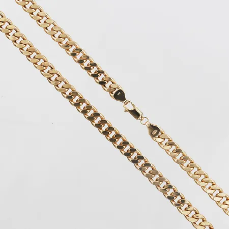 Kedja Pansar längd 60cm, bredd 6,5mm, ihålig, 18K Vikt: 30,9 g