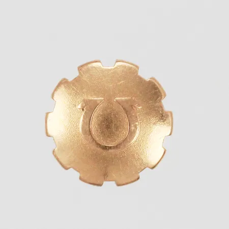 Krona OMEGA Ø ca 7mm kronhålet: ca 4mm, 18K Vikt: 1,4 g