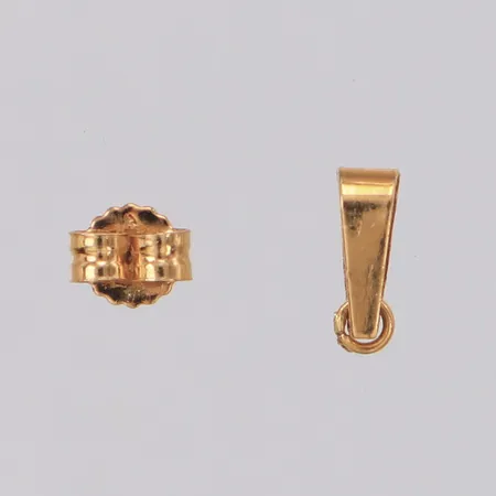 2 guldbitar 18K Vikt: 0,2 g