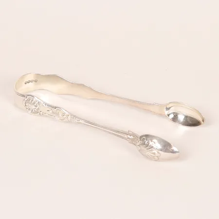 Tång 1800-tal England James & Josiah Williams, längd 15cm, silver 925/1000 Vikt: 69,9 g
