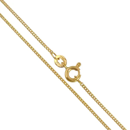Halskedja Pansar i 18K guld, UnoAerre Italien, svensk kontrollstämpel, längd 40,5 cm, bredd 1,1 mm, fint skick Vikt: 2,4 g