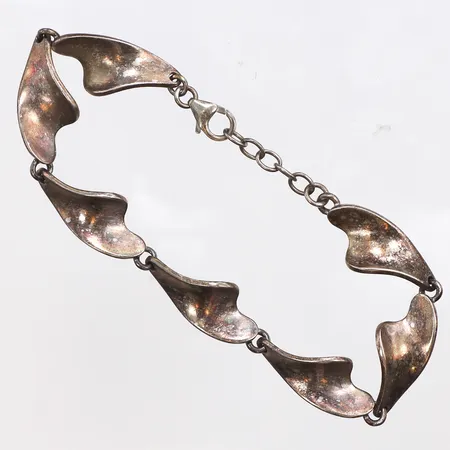 Armband, längd:18,5-20cm,925/1000 silver. Vikt: 15,3 g