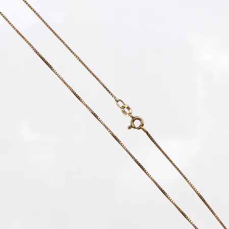 Kedja Venezia, längd:38cm, bredd:0,8mm, 18K Vikt: 2,5 g