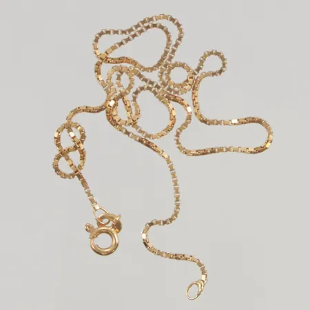 Kedja Venezia 37,5cm bredd:1,0mm 18K 3,3g.