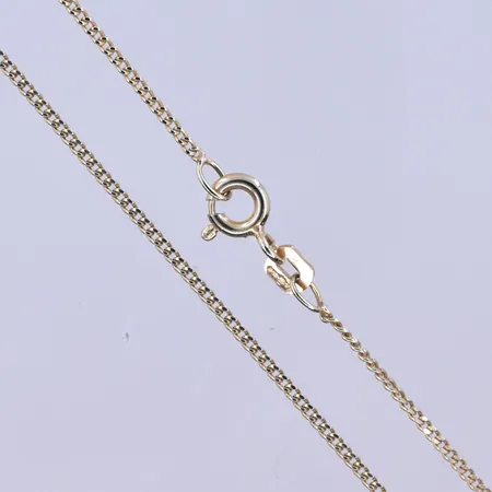 Kedja Pansar längd 46,5 cm, bredd 1 mm 9K. Vikt: 1,8 g