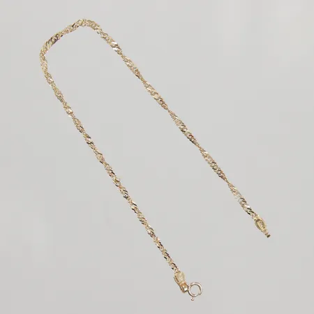 Armband Singapore 18cm, bredd 1,8mm, 14K Vikt: 1,3 g
