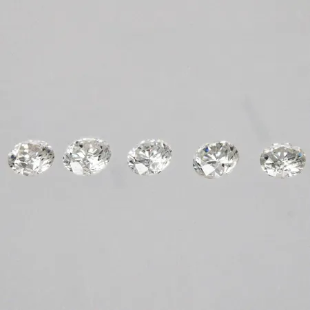 Lösa diamanter ca 1 x 0,07ct 2 x 0,08ct 2 x 0,09ct TW-W/Si  Vikt: 0 g