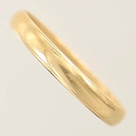 Ring slät stl:22¾ bredd 3,6mm gravyr, 14K Vikt: 4,1 g