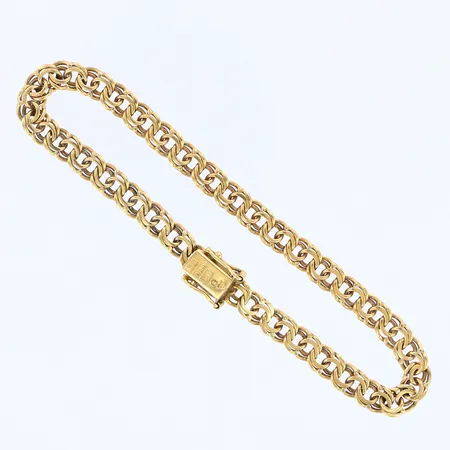 Armband Bismarck, längd 19,5cm, bredd 5mm, 18K Vikt: 9,8 g