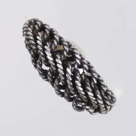 Ring, stl:16½, bredd 3-8mm, silver Vikt: 4,2 g