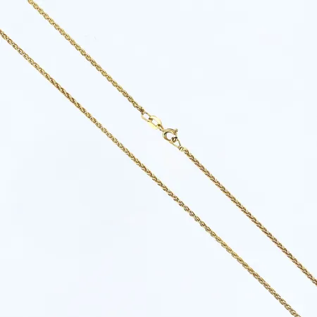 Kedja längd 40cm, bredd ca 1mm 14K Vikt: 5 g