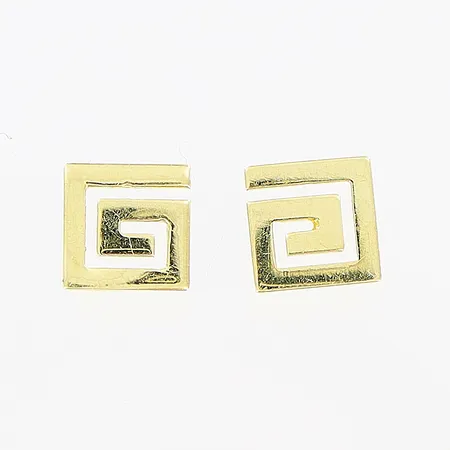 Örhängen 6,5x6,5mm, 14K Vikt: 1 g