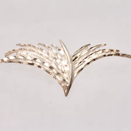 Brosch 25x58mm, silver 925/1000, design aha, 7,62g.