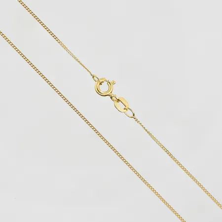 Kedja Pansar längd 42cm, bredd 1mm, 18K. Vikt: 1,4 g