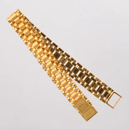 Armband längd 18,5cm, bredd 11mm, 21K Vikt: 25 g