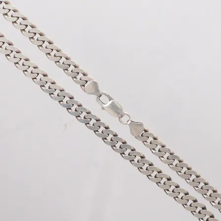 Kedja Pansar silver 925/1000, längd 45,5cm bredd 7,20mm Vikt: 41,6 g