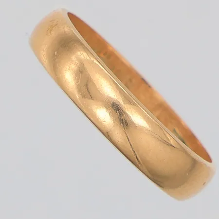Ring slät stl:17¼, gravyr, 18K Vikt: 3,5 g