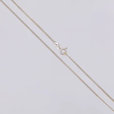 Kedja Pansar 43cm bredd 1,3mm vitguld, 18K Vikt: 3,1 g