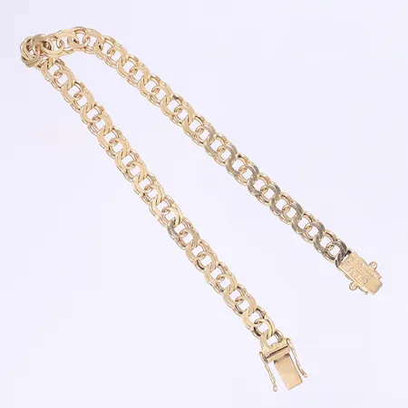 Armband Bismarck längd 19,5cm bredd 5mm 18K Vikt: 12,4 g