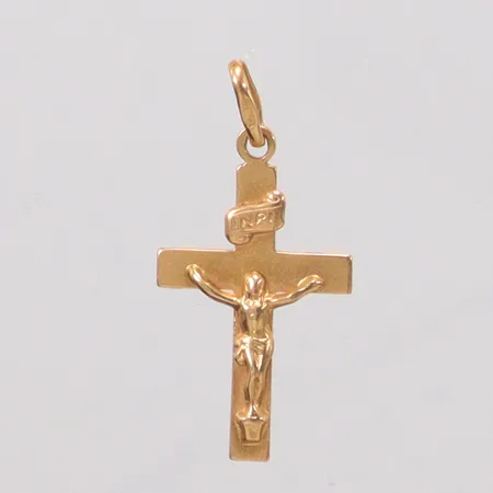 Hänge Crucifix längd 2,8cm, bredd 13,3mm, 18K Vikt: 1 g