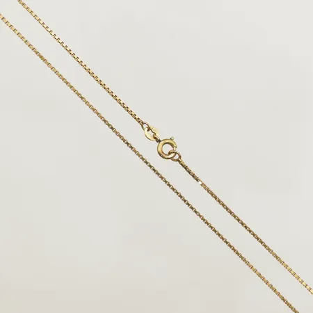 Kedja Venezia 41,5cm bredd 1,1mm, defekt lås 18K Vikt: 4,6 g