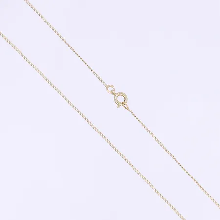 Halskedja Pansar längd 47cm bredd 1mm 14K Vikt: 1,8 g