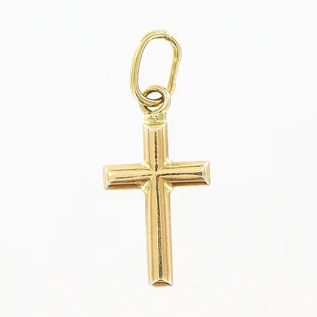 Hänge kors längd 18mm, bredd 7mm, 18K  Vikt: 0,2 g