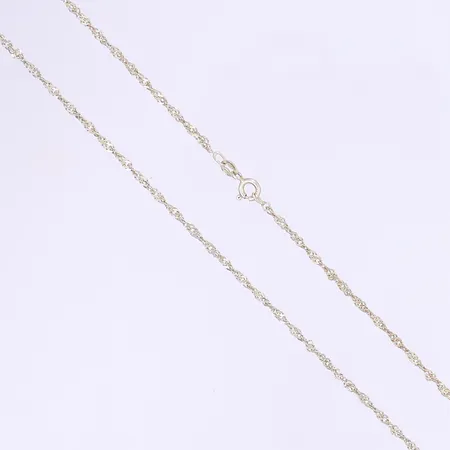 Halskedja Singapore längd 51cm bredd 2mm silver 925/1000 Vikt: 3,2 g