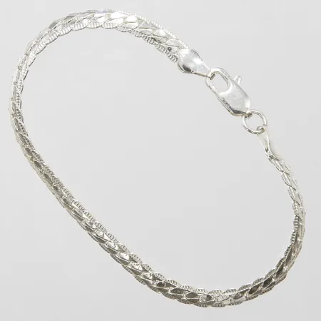 Armband manglad Pansar längd: 19cm, bredd: 4,9mm, silver 925/1000 Vikt: 6,9 g