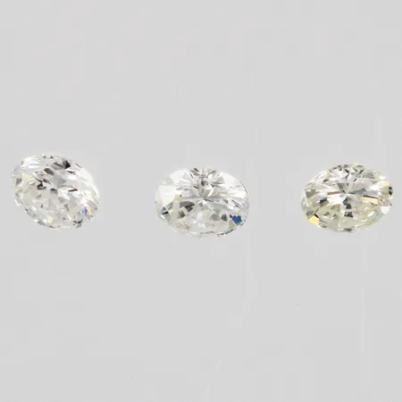 Lösa diamanter ca 3 x 0,09ct TW-W/Si