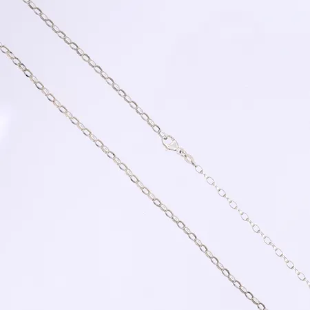 Halskedja längd 44cm bredd 2mm silver 925/1000 Vikt: 4 g