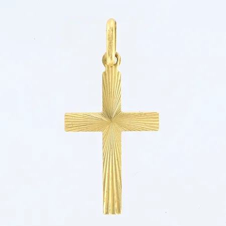 Hänge kors längd 23mm, bredd 14mm, 18K Vikt: 1,3 g