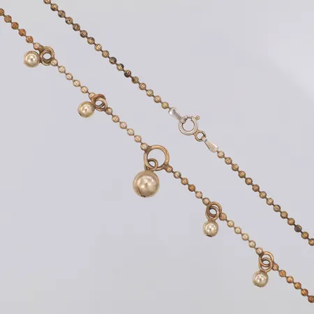 Collier Kullänk 45cm bredd 2,3mm händel 15mm, Guldfynd 925/1000 silver Vikt: 9,9 g