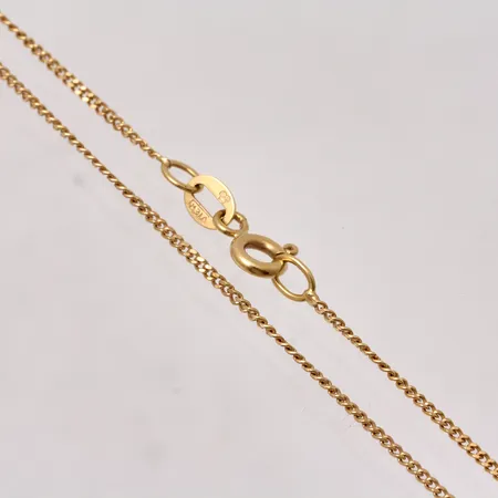 Kedja 39,5cm Pansar, bredd 1,1mm, 18K, 2,3g.
