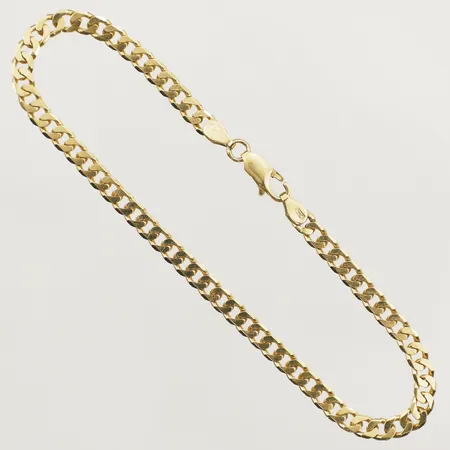 Armband Pansar längd 22,5cm bredd 4,3mm Italy 18K Vikt: 10,2 g