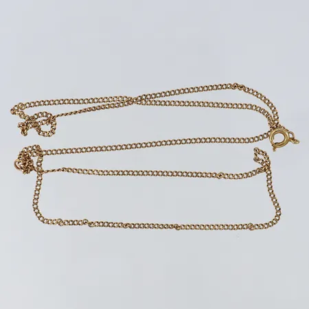 Kedja Pansar defekt/knutar 18K. Vikt: 3,8 g
