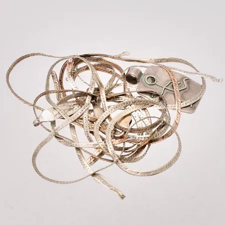 Diverse defekt silver, 925/1000, 18,93g.